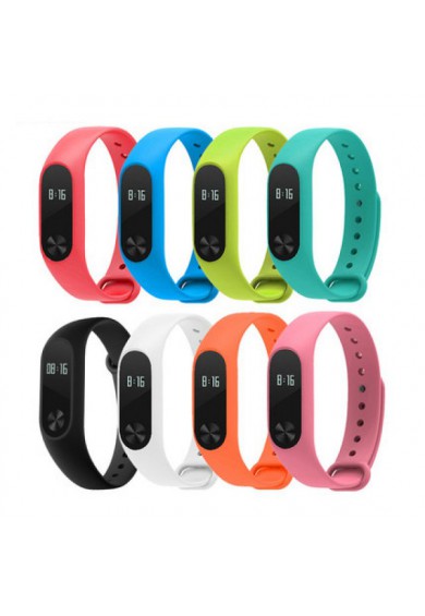 بند رنگی سیلیکونی ساعت و دستبند هوشمند سلامتی می بند 2 شیاومی شیامی شیائومی | Xiaomi Mi Colorful Miband2 Silicon Strap For Version 2